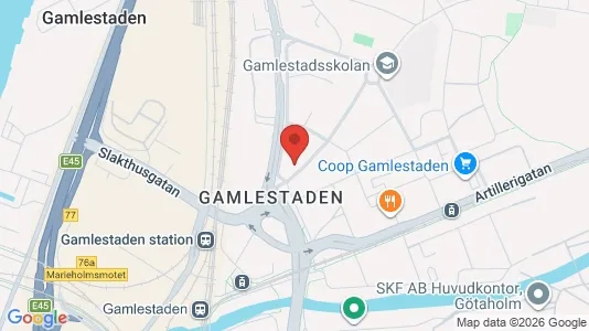 Lägenheter att hyra i Göteborg Östra - kort over placeringen