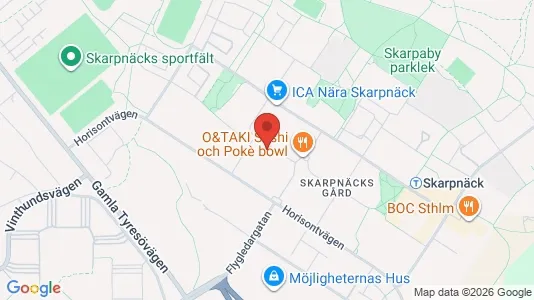 Lägenheter att hyra i Söderort - kort over placeringen