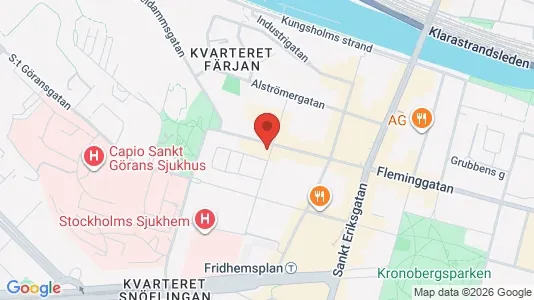 Lägenheter att hyra i Kungsholmen - kort over placeringen