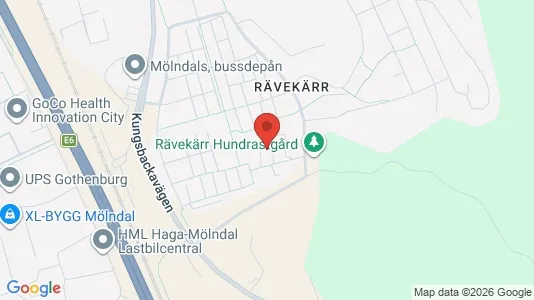 Lägenheter att hyra i Mölndal - kort over placeringen