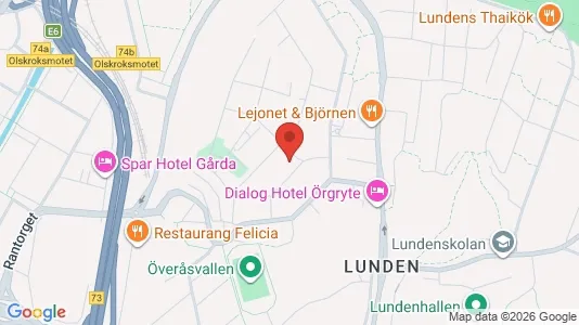 Lägenheter att hyra i Örgryte-Härlanda - kort over placeringen