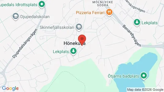 Lägenheter att hyra i Härryda - kort over placeringen