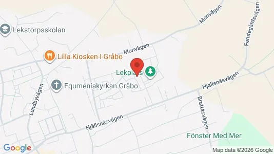 Lägenheter att hyra i Lerum - kort over placeringen