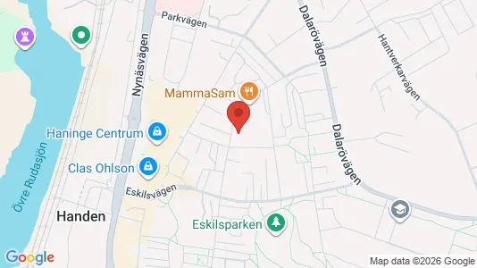 Lägenheter att hyra i Haninge - kort over placeringen