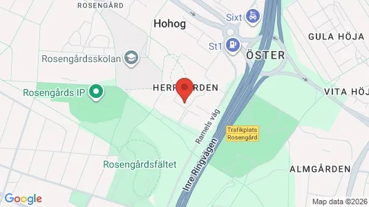 Lägenheter att hyra i Rosengård - kort over placeringen