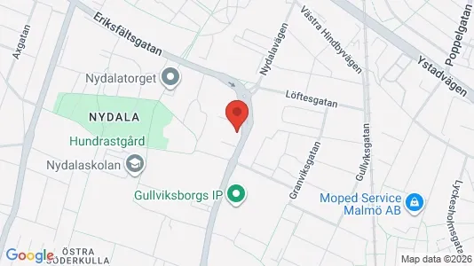 Lägenheter att hyra i Malmö Centrum - kort over placeringen
