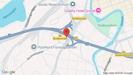 Lägenheter att hyra i Borås - kort over placeringen