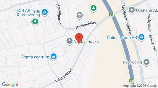 Lägenheter att hyra i Upplands Väsby - kort over placeringen
