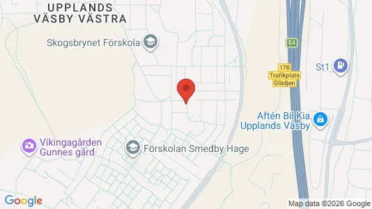 Lägenheter att hyra i Upplands Väsby - kort over placeringen