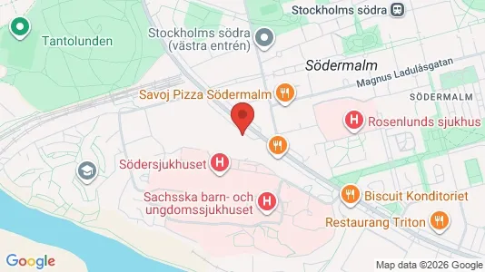 Lägenheter att hyra i Södermalm - kort over placeringen