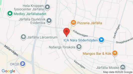 Lägenheter att hyra i Järfälla - kort over placeringen