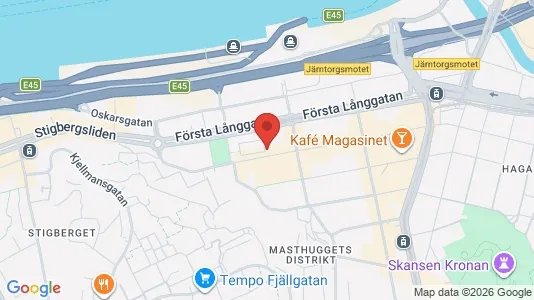 Lägenheter att hyra i Göteborg Centrum - kort over placeringen