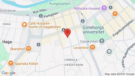 Lägenheter att hyra i Göteborg Centrum - kort over placeringen