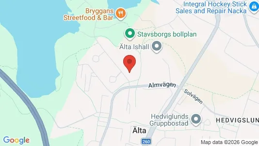 Lägenheter att hyra i Nacka - kort over placeringen