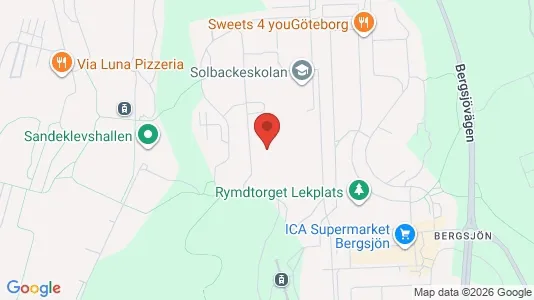 Lägenheter att hyra i Göteborg Östra - kort over placeringen