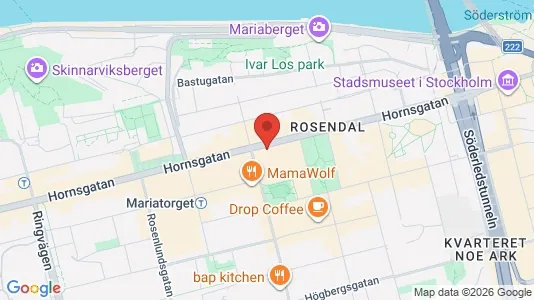 Lägenheter att hyra i Södermalm - kort over placeringen