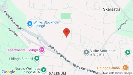 Lägenheter att hyra i Lidingö - kort over placeringen