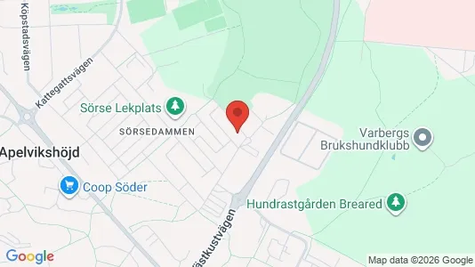 Lägenheter att hyra i Varberg - kort over placeringen