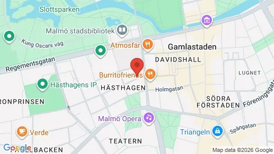 Lägenheter att hyra i Malmö Centrum - kort over placeringen