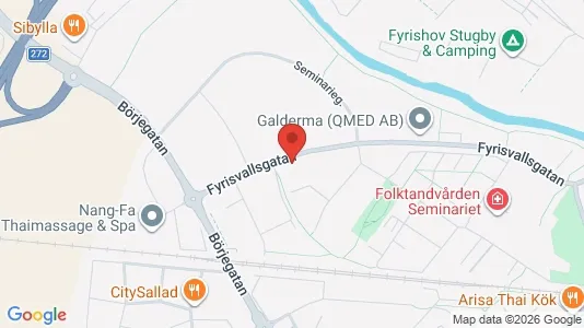 Lägenheter att hyra i Uppsala - kort over placeringen