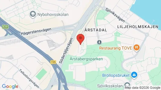 Lägenheter att hyra i Södermalm - kort over placeringen