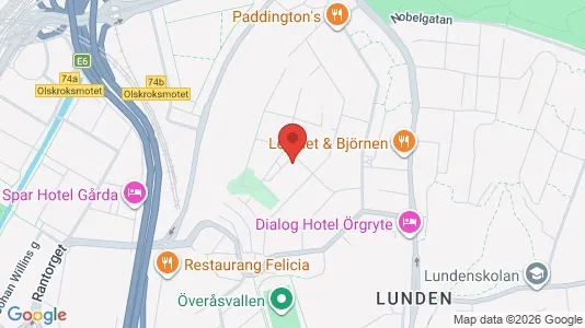 Lägenheter att hyra i Örgryte-Härlanda - kort over placeringen