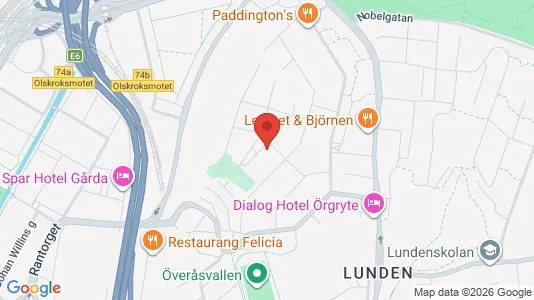Lägenheter att hyra i Örgryte-Härlanda - kort over placeringen