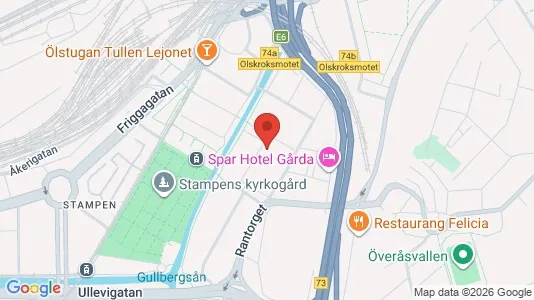 Lägenheter att hyra i Örgryte-Härlanda - kort over placeringen
