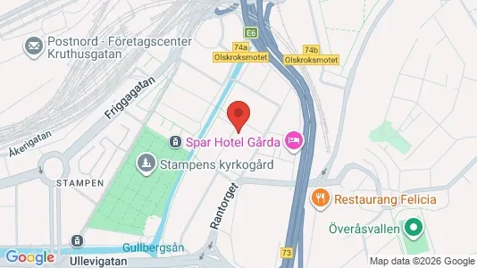 Lägenheter att hyra i Örgryte-Härlanda - kort over placeringen