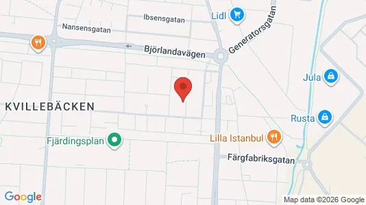 Lägenheter att hyra i Lundby - kort over placeringen