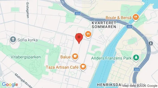 Lägenheter att hyra i Södermalm - kort over placeringen
