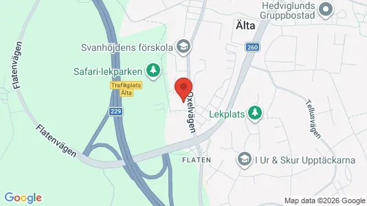 Lägenheter att hyra i Nacka - kort over placeringen