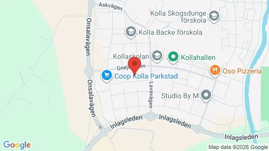 Lägenheter att hyra i Kungsbacka - kort over placeringen