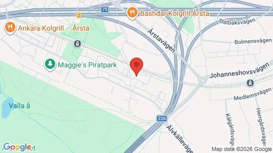 Lägenheter att hyra i Hammarbyhamnen - kort over placeringen