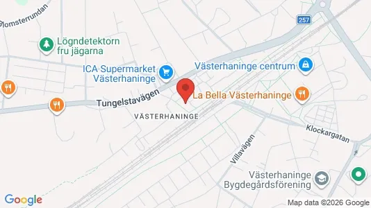 Lägenheter att hyra i Haninge - kort over placeringen