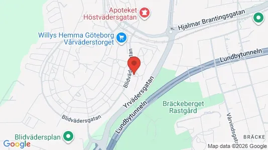 Lägenheter att hyra i Västra hisingen - kort over placeringen