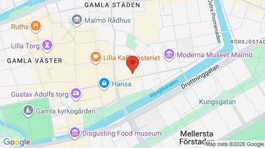 Lägenheter att hyra i Malmö Centrum - kort over placeringen