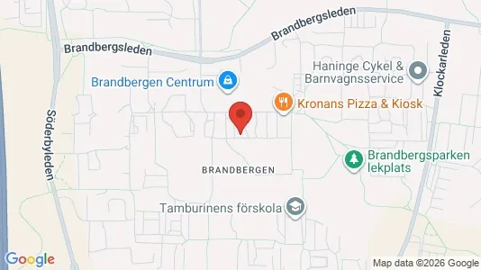 Lägenheter att hyra i Haninge - kort over placeringen
