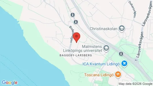Lägenheter att hyra i Lidingö - kort over placeringen