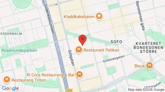 Lägenheter att hyra i Södermalm - kort over placeringen