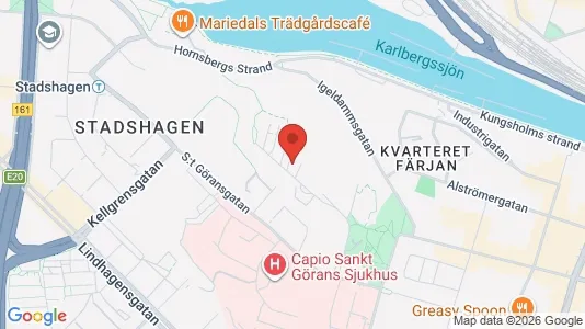 Lägenheter att hyra i Kungsholmen - kort over placeringen