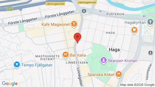Lägenheter att hyra i Göteborg Centrum - kort over placeringen