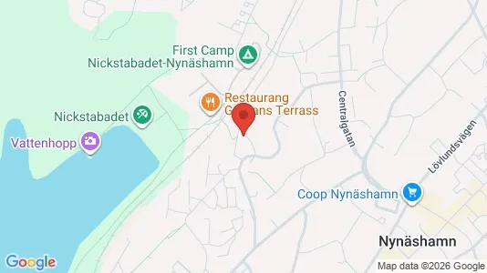 Lägenheter att hyra i Nynäshamn - kort over placeringen