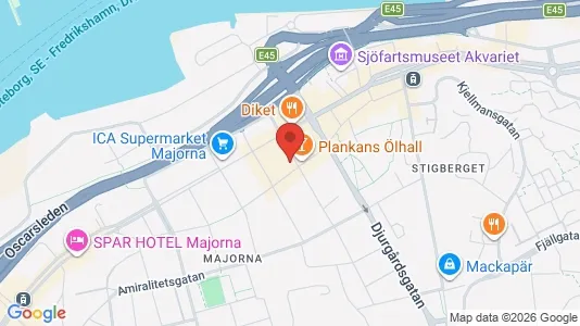 Lägenheter att hyra i Majorna-Linné - kort over placeringen