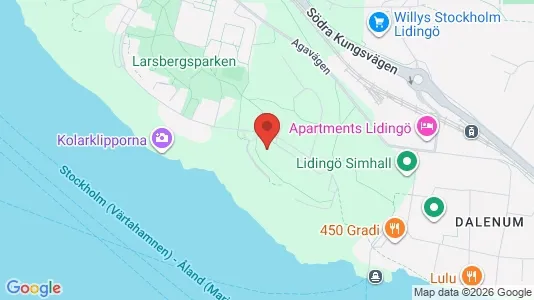Lägenheter att hyra i Lidingö - kort over placeringen