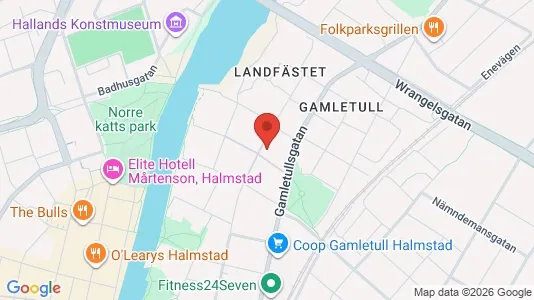 Lägenheter att hyra i Halmstad - kort over placeringen
