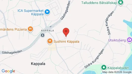 Lägenheter att hyra i Lidingö - kort over placeringen
