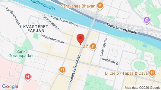 Lägenheter att hyra i Kungsholmen - kort over placeringen