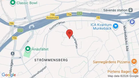Lägenheter att hyra i Örgryte-Härlanda - kort over placeringen