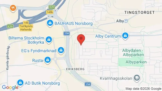 Lägenheter att hyra i Botkyrka - kort over placeringen